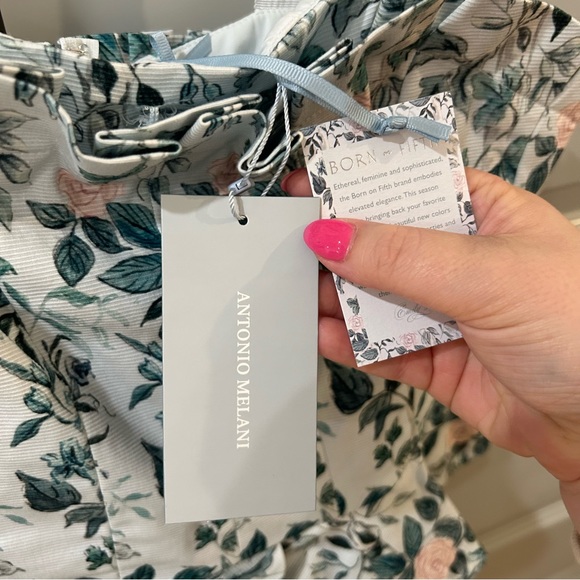 NWT Antonio Melani Pippa Floral Fit & Flare Peplum Dress - Picture 8 of 9